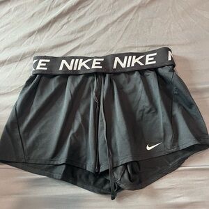 Nike Black Athletic Shorts with Elastic Waistband
